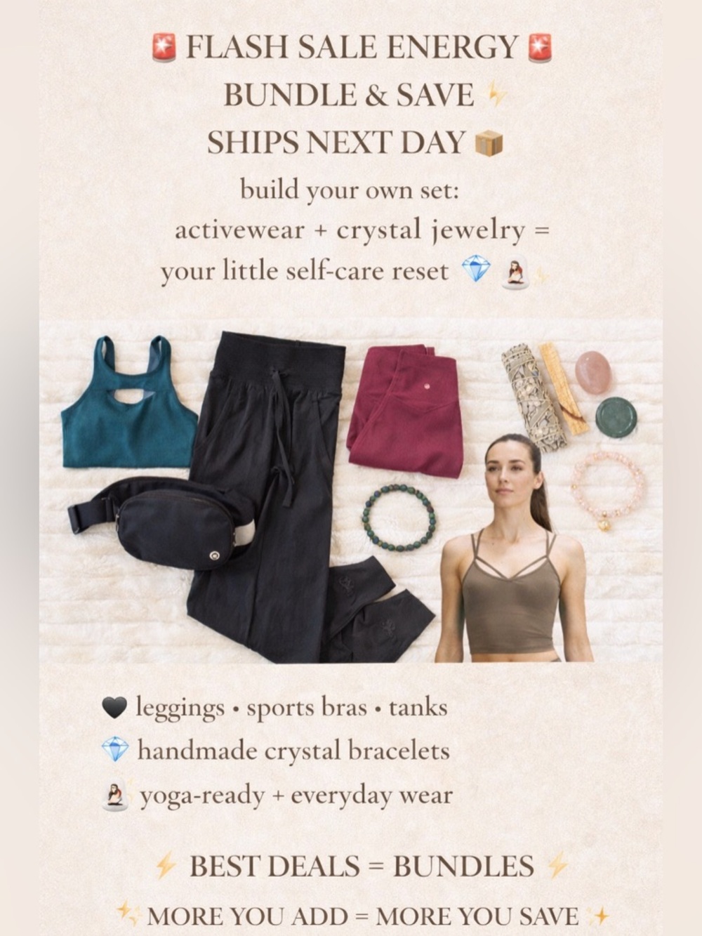 🎉Closet Clearout ✨ Bundle & Save
	Build Your Set 💎 Athleisure + Crystals